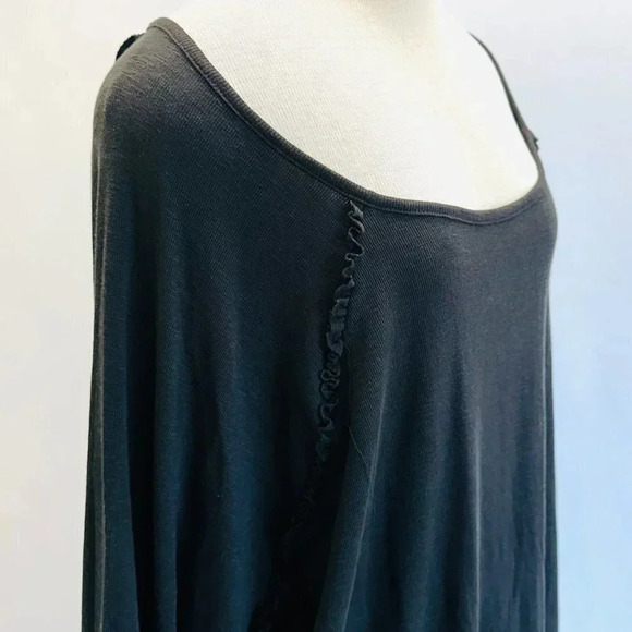 NWT LAUREN CONRAD Women Long Sleeve Pullover Round Neck Black Shirt Plus Size 3X - Picture 4 of 14